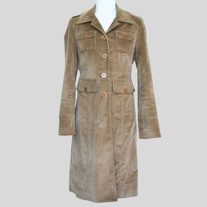 KENNETH COLE REACTION Women's Long Velvet Coat Size S